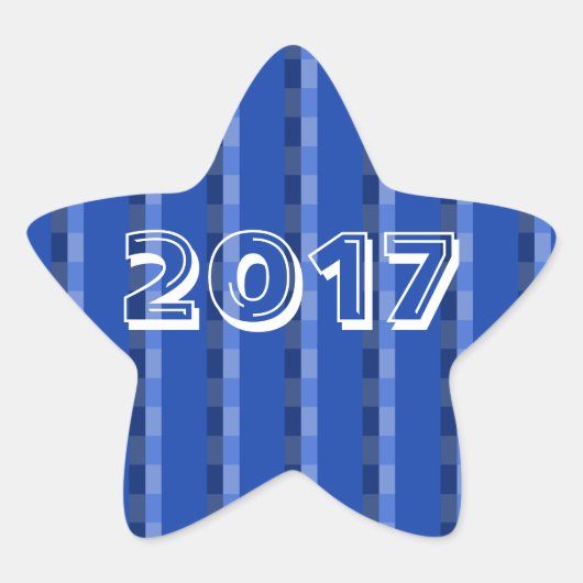 2017年のクラスBlue Star Sticker by Janz 星シール (正面)