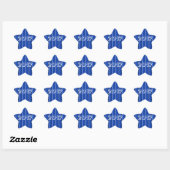 2017年のクラスBlue Star Sticker by Janz 星シール (シート)