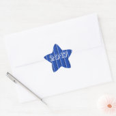 2017年のクラスBlue Star Sticker by Janz 星シール (封筒)