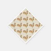 2017年のニワトリの幸せな新年パーティー スタンダードカクテルナプキン (角)