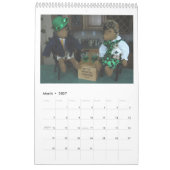 2017年のハリネズミの人形のカレンダー カレンダー (3月 2027)