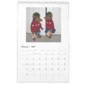 2017年のハリネズミの人形のカレンダー カレンダー (2月 2027)