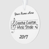 2017年のパーソナライズなクリスマスのオーナメント オーナメント (正面)