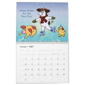 2017年のヒイラギ牛および友人のカレンダー カレンダー (1月 2027)