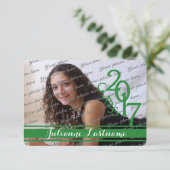 2017年のミニクラスPhoto Varsity Green 招待状 (スタンド正面)