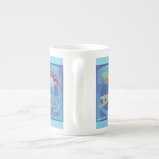 2017年のミンクのマグのHippicornの骨灰磁器 ボーンチャイナマグカップ (裏面)