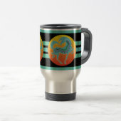 2017年のミンクのマグはRunequineタンブラーを市松模様にします トラベルマグ (正面右)