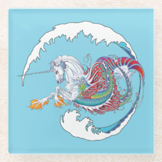 2017年のミンクの巣のHippicornのガラスコースター2 ガラスコースター