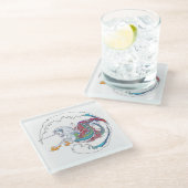 2017年のミンクの巣のHippicornのガラスコースター3 ガラスコースター (アングル)