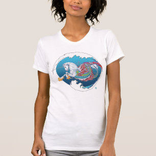 2017年のミンクモードHippicornの女性スコップのTシャツ4 Tシャツ