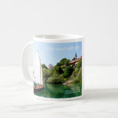 2017年のヤギの島のスキフのカレンダーのマグ-世界的に コーヒーマグカップ (正面左)