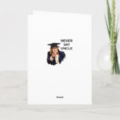 2017年の卒業のおめでとう カード (裏面)