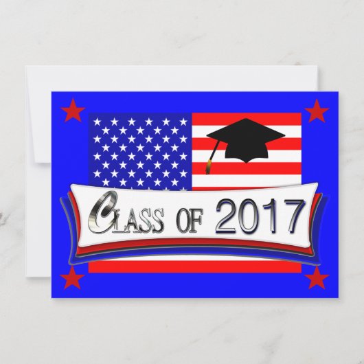2017年の卒業式の招待を受けたアメリカの全てのクラス 招待状 (正面)