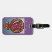 2017年の女性行進は拳を上げた ラゲッジタグ (正面横)