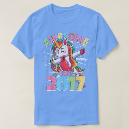 2017年の女素晴らしの子の誕生以来のダビングのユニコーン Tシャツ (デザイン正面)