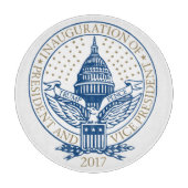 2017年の就任式の日Donald Trump Mike Penceロゴ カッティングボード (正面)