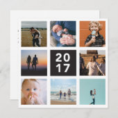 2017年の振り返り ホリデーカード (正面/裏面)