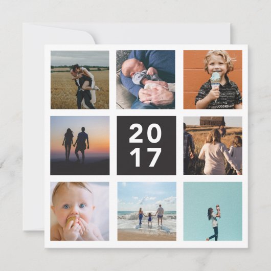 2017年の振り返り ホリデーカード (正面)