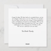 2017年の振り返り ホリデーカード (裏面)