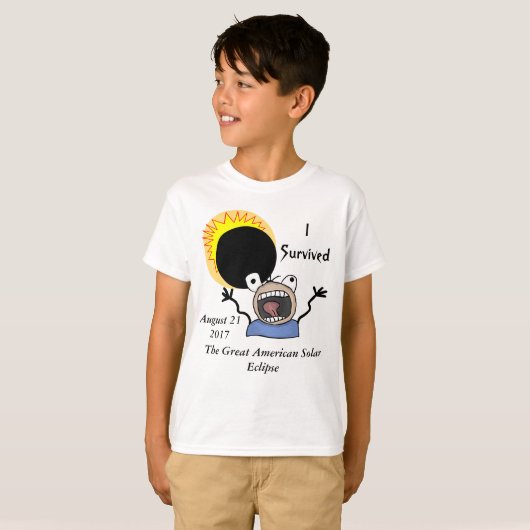 2017年の日食の存続の版 Tシャツ (正面フル)