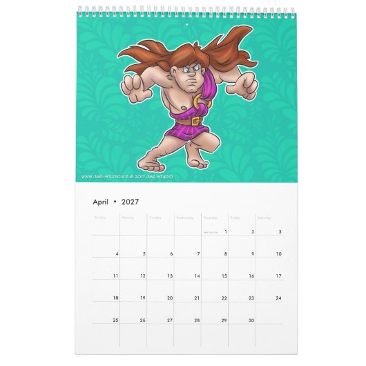 2017年の漫画のカレンダーJMGのスタジオ カレンダー (4月 2027)