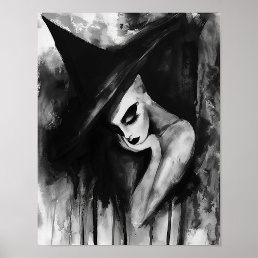 2017年の白黒魔女の抽象芸術 ポスター (正面)
