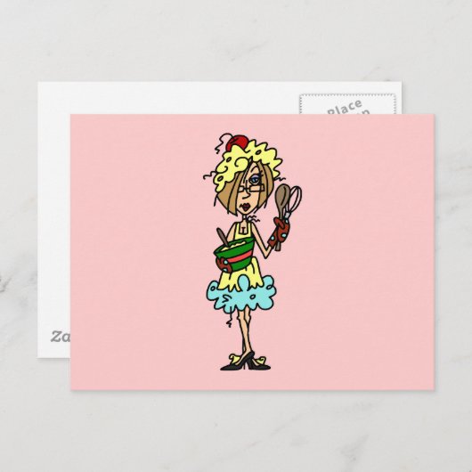 2017年の調理師Tシャツとギフト ポストカード (正面/裏面)