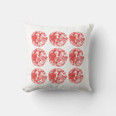 2017年の長寿のルースターのための9つのロスター枕 クッション (正面)