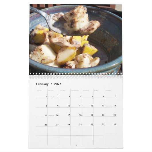 2017年の食糧写真撮影 カレンダー (2月 2026)