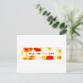 2017年の鶏(《写真》ぼけ味) シーズンポストカード (スタンド正面)