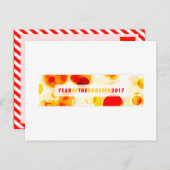 2017年の鶏(《写真》ぼけ味) シーズンポストカード (正面/裏面)