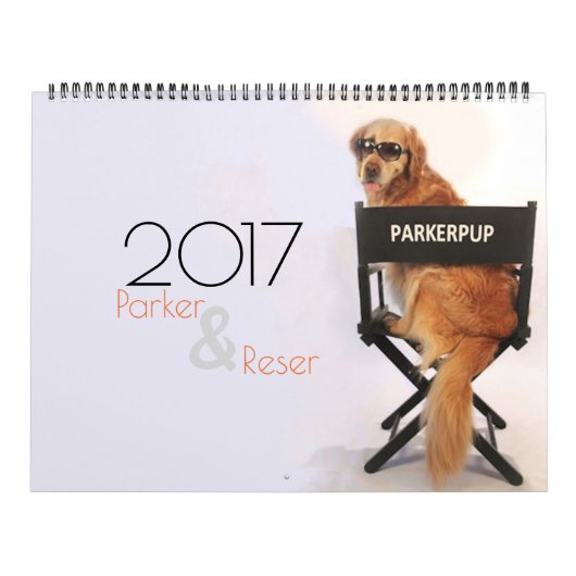 2017年のParkerPup及びReserのカレンダー カレンダー (カバー)