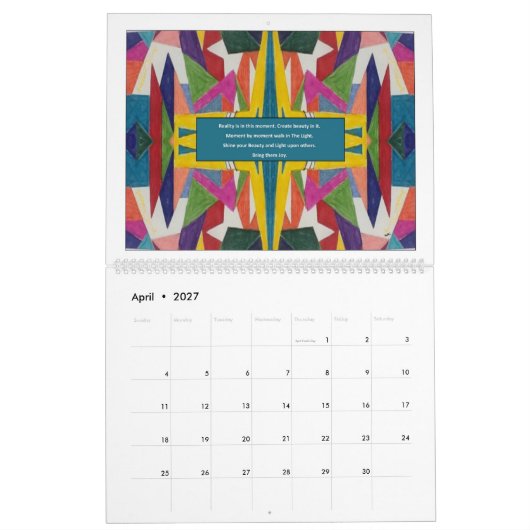 2017年のSuzan J. Collection Calander カレンダー (4月 2027)
