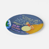 2017年を見る日食のパーティーおもしろいなレトロの日曜日 ペーパープレート (アングル)