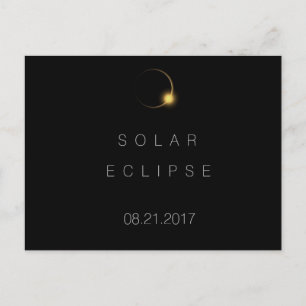 2017年アメリカ太陽の皆既食 ポストカード