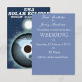 2017年アメリカ日食ヴィンテージポスター 招待状 (正面/裏面)