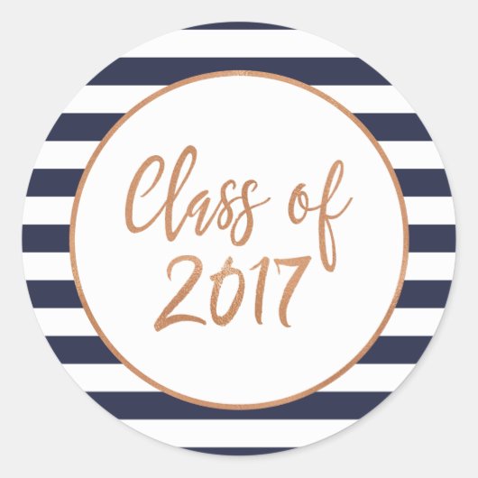 2017年カスタムのステッカーのストライプクラス ラウンドシール (正面)