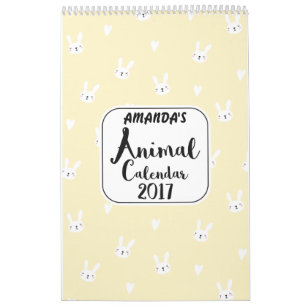 2017年カパーソナライズされたレンダー カレンダー