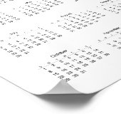 2017年カラフルカレンダー ポスター (角)