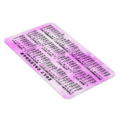 2017年カレンダピンクウォーター色の星 マグネット (右側)