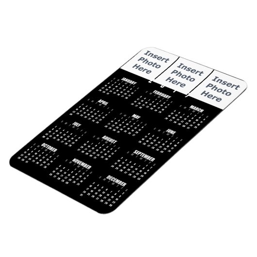 2017年カレンダー磁石 – フォトコラージュテンプレート マグネット (左側)