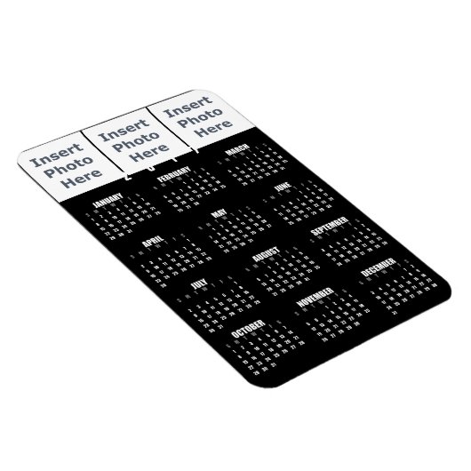 2017年カレンダー磁石 – フォトコラージュテンプレート マグネット (右側)