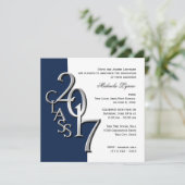 2017年クラス写真卒業ブルーシルバー 招待状 (スタンド正面)