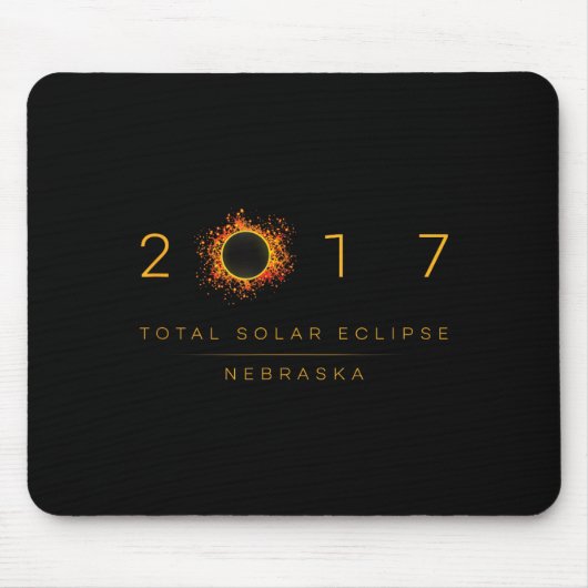 2017年ネブラスカ州皆既日食 マウスパッド (正面)