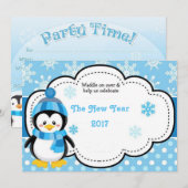 2017年ハッピーニューイヤーペンギン シーズンカード (正面/裏面)