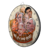 2017年ハンドバスケットパーソナライズされた地獄 ダーツボード (正面右)