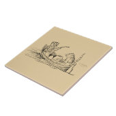 2017年フクロウとプッシェット（エドワード・リア） タイル (側面)