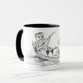 2017年フクロウとプッシェット（エドワード・リア） マグカップ (正面左)