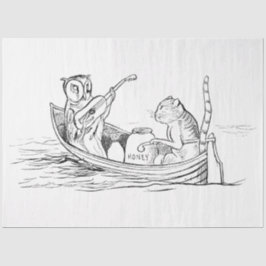 2017年フクロウとプッシェット(エドワード・リア) 薄葉紙