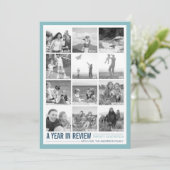 2017年レビュー12フォトコラージホリデーカード シーズンカード (スタンド正面)